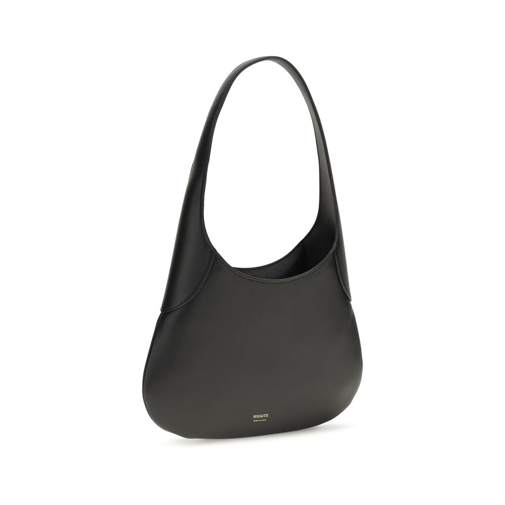 Khaite Black Calf Leather Bos Taurus Handbag