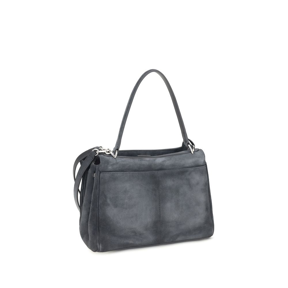Balenciaga Gray Calf Leather Bos Taurus Shoulder Bag