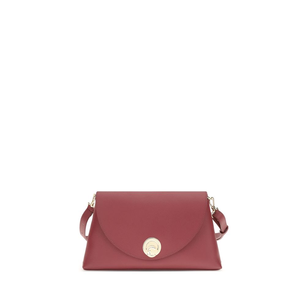 Coccinelle Red Calf Leather Bos Taurus Shoulder Bag