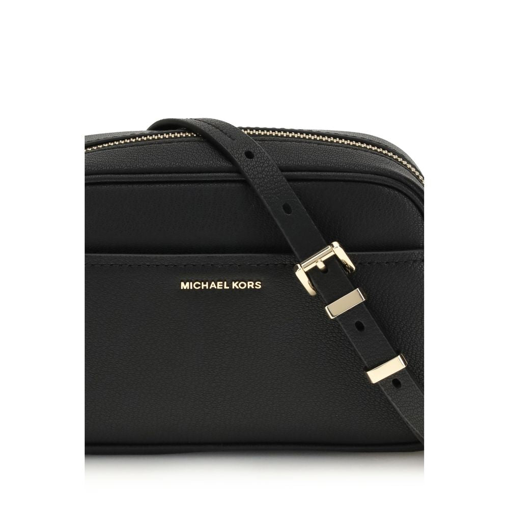 Michael Kors Black Calf Leather Bos Taurus Shoulder Bag