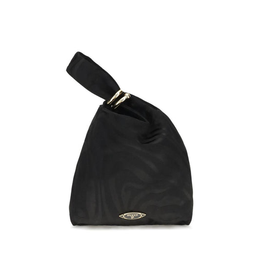 Emilio Pucci Black Silk Clutch Bag