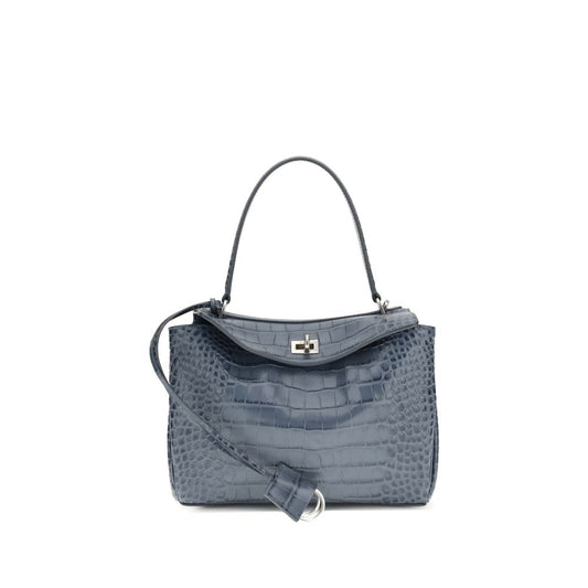 Balenciaga Light Blue Calf Leather Bos Taurus Handbag