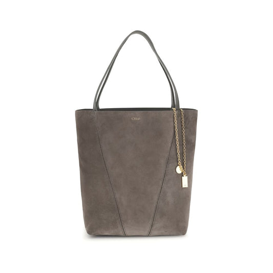 Chloé Gray Calf Leather Bos Taurus Shoulder Bag