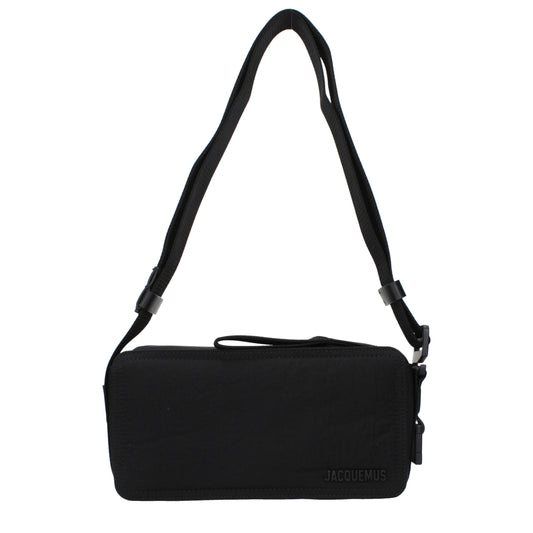 Jacquemus Black Fabric Crossbody Bag