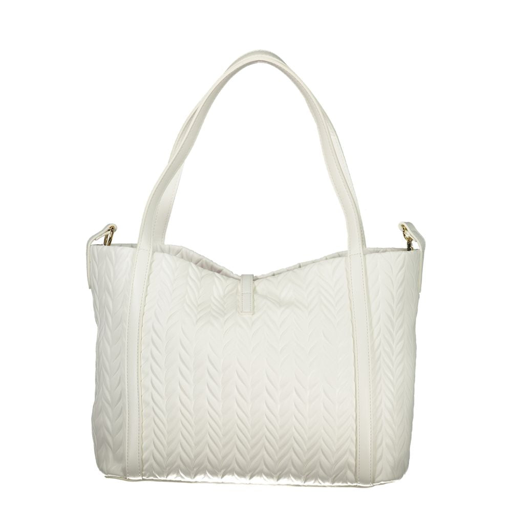 Mario Valentino White Polyethylene Handbag