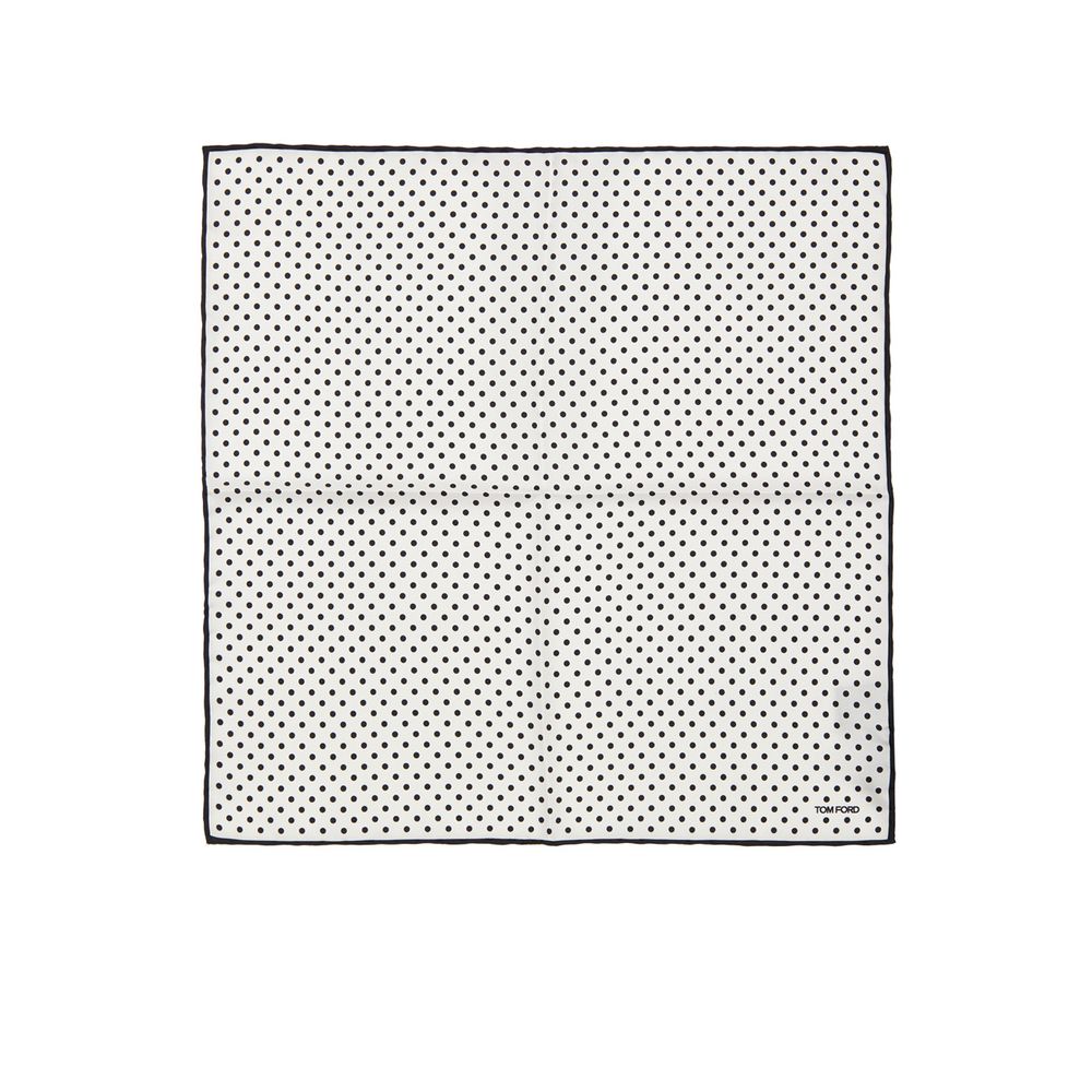 Tom Ford Black And White Silk Clutch Bag