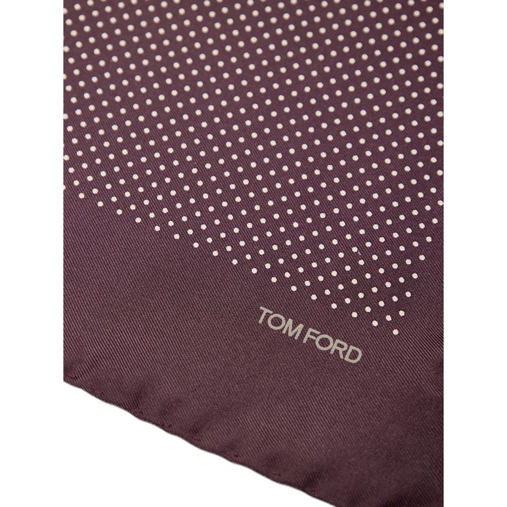 Tom Ford Bordeaux Silk Clutch Bag